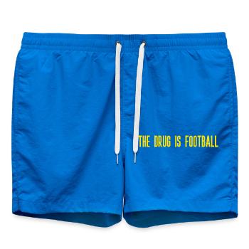 Die Droge ist Fußball - Badeshorts - Cobalt blue - Vorne
