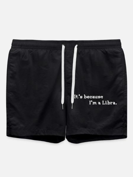 Zodiac sign Libra - Swim Trunks - black
