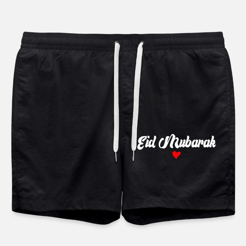 Islam Eid Mubarak - Swim Trunks - black