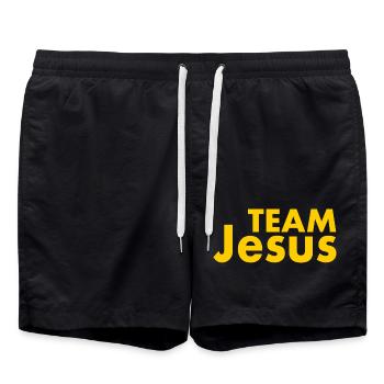 Team jesus - Short de bain - noir - Devant - AI Model Male 185 light (185cm)