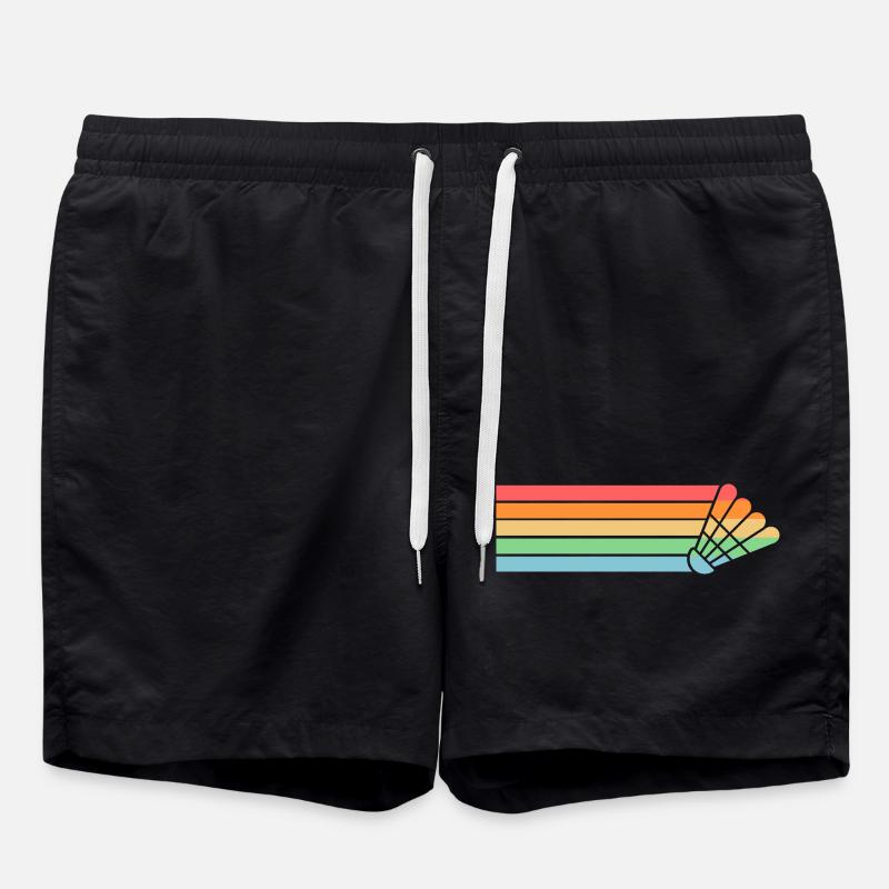 Federball Badminton - Badeshorts - Schwarz