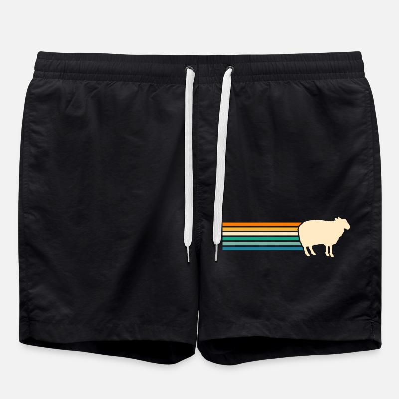 Shepherd Sheep - Swim Trunks - black