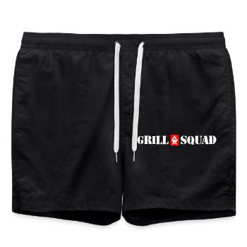 Grillades Squad Grillades - Short de bain - noir - Devant - AI Model Male 185 light (185cm)