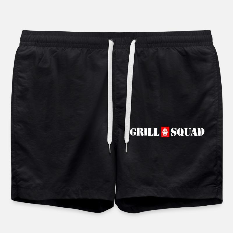 Grill Squad Grilling - Swim Trunks - black