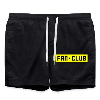 Fan Club - Short de bain - noir - Devant - AI Model Male 185 light (185cm)