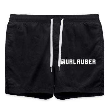 Urlauber Sommer - Badeshorts - Schwarz - Vorne - AI Model Male 185 light (185cm)