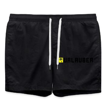 Urlauber Sommer - Badeshorts - Schwarz - Vorne - AI Model Male 185 light (185cm)