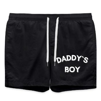 Daddy's Boy - Swim Trunks - black - Front - AI Model Male 185 light (185cm)