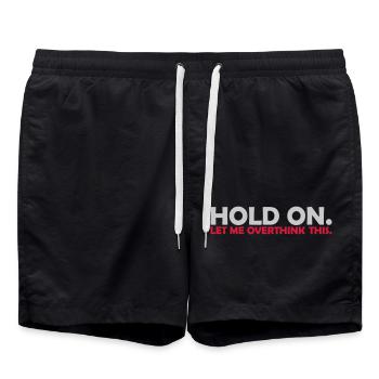 Let me overthink this - Swim Trunks - black - Front - AI Model Male 185 light (185cm)