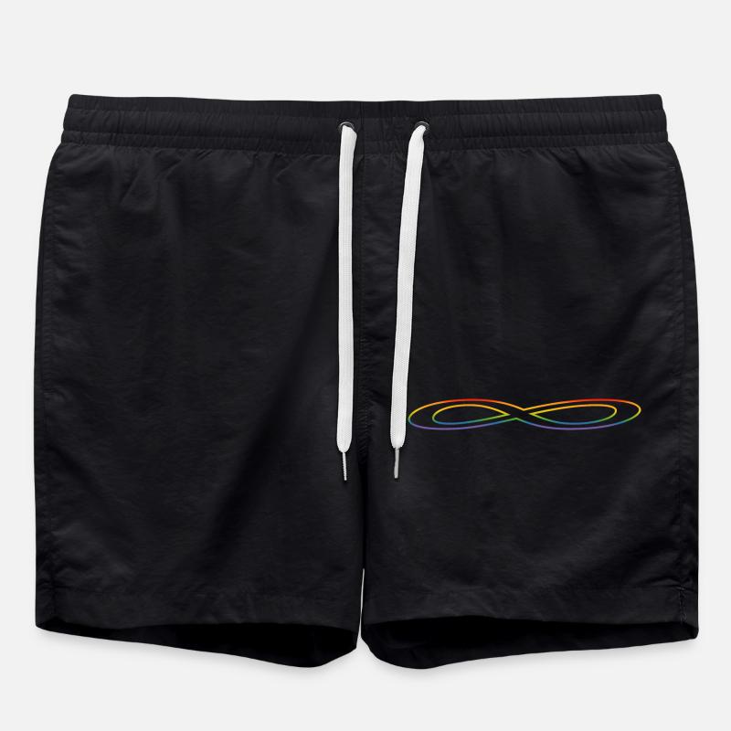 Arc-en-ciel Infinity - Short de bain - noir