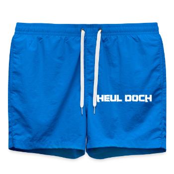 Provokanter Spruch: Heul doch - Badeshorts - Cobalt blue - Vorne
