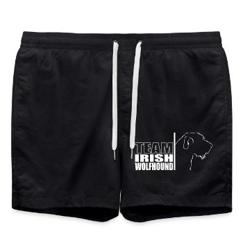 TEAM Irish Wolfhound Chien Chien Wilsigns - Short de bain - noir - Devant - AI Model Male 185 light (185cm)