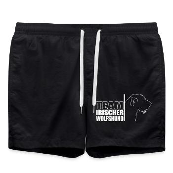 TEAM Irish Wolfhound Chien Chien Wilsigns - Short de bain - noir - Devant - AI Model Male 185 light (185cm)