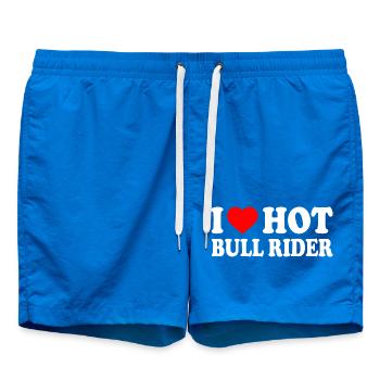 I love hot bull rider - Short de bain - cobalt blue - Devant