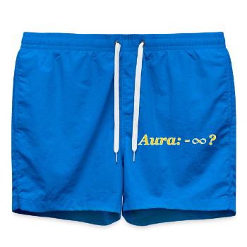 Aura Minus Unendlich mit weißem Rand - Badeshorts - Cobalt blue - Vorne
