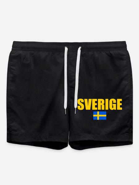 Sweden flag - Swim Trunks - black