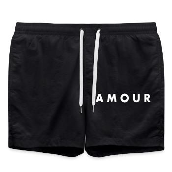 Amour - Badeshorts - Schwarz - Vorne - AI Model Male 185 light (185cm)