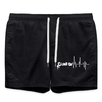 Climbing Climb On Heartbeat - Swim Trunks - black - Front - AI Model Male 185 light (185cm)