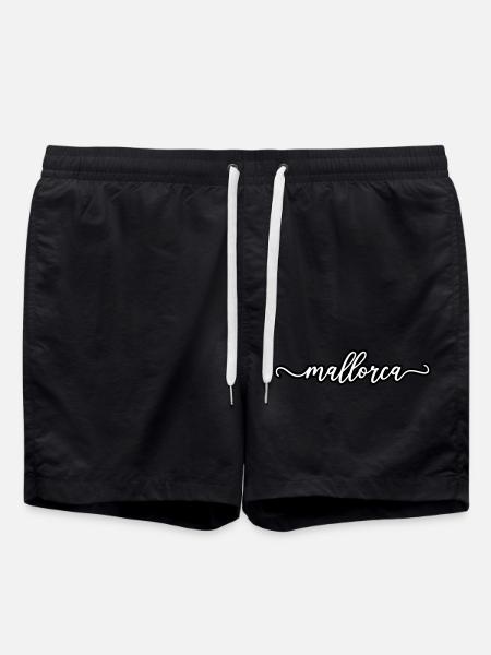 Mallorca lettering - Swim Trunks - black