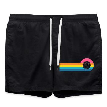 Volley-ball - Short de bain - noir - Devant - AI Model Male 185 light (185cm)
