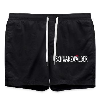 Schwarzwälder - Badeshorts - Schwarz - Vorne - AI Model Male 185 light (185cm)