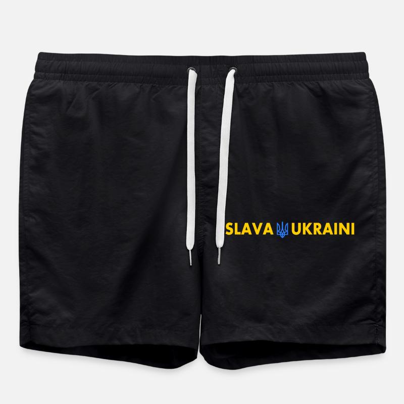 Slava ukraini - Short de bain - noir