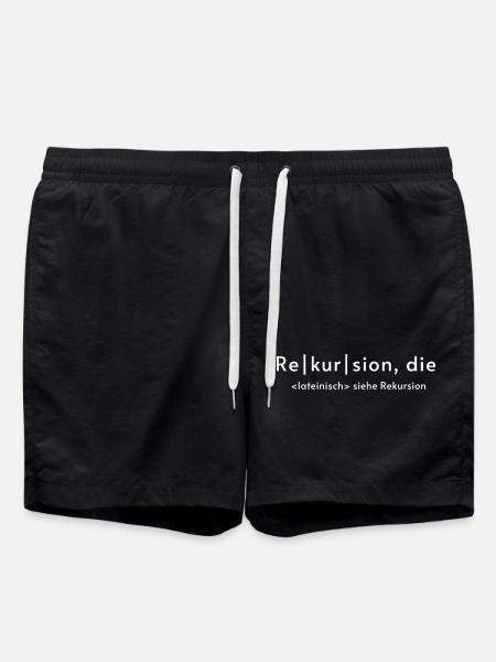 Récursion - Short de bain - noir