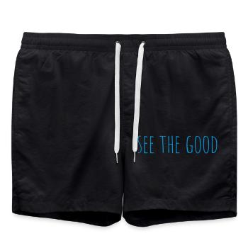 voir la bonne citation - Short de bain - noir - Devant - AI Model Male 185 light (185cm)