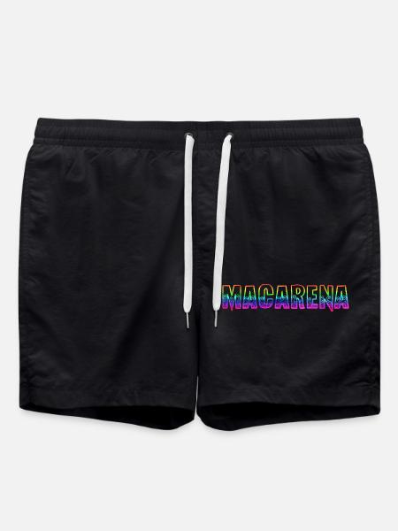 macarena rs rainbow - Swim Trunks - black