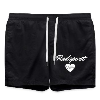 Radsport Rennrad Rennradfahrer - Badeshorts - Schwarz - Vorne - AI Model Male 185 light (185cm)