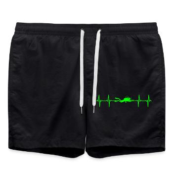 Heartbeat Diving Mask - Swim Trunks - black - Front - AI Model Male 185 light (185cm)