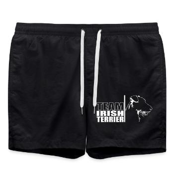 TEAM Irish Terrier Dog Dog Wilsigns - Swim Trunks - black - Front - AI Model Male 185 light (185cm)