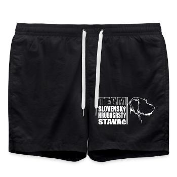 TEAM Slovensky Hrubosrsty Stavac Hunde Wilsigns - Badeshorts - Schwarz - Vorne - AI Model Male 185 light (185cm)