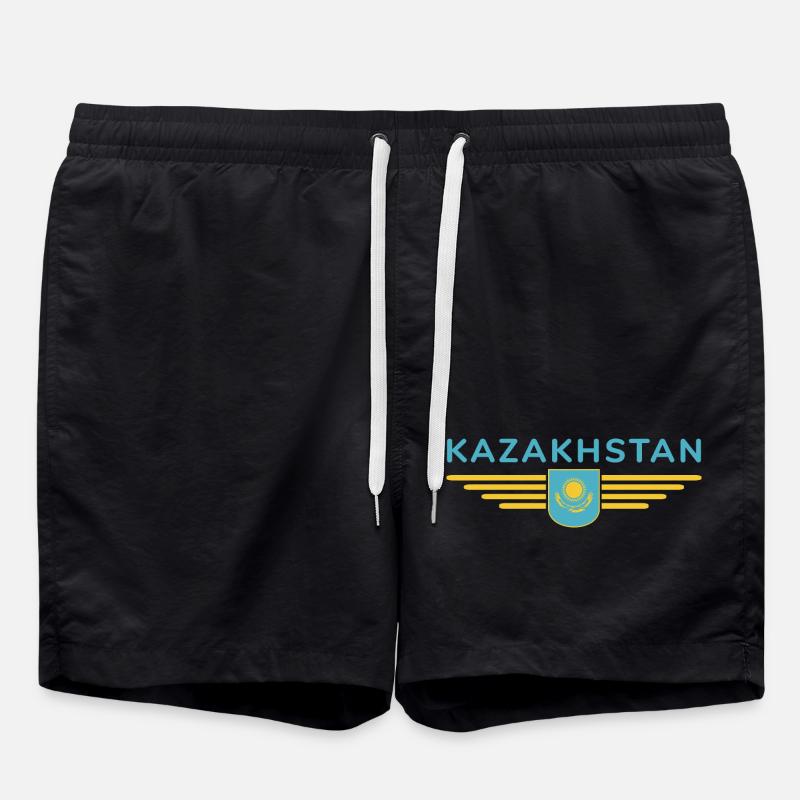 Kazakhstan Design – Steppe et tradition - Short de bain - noir