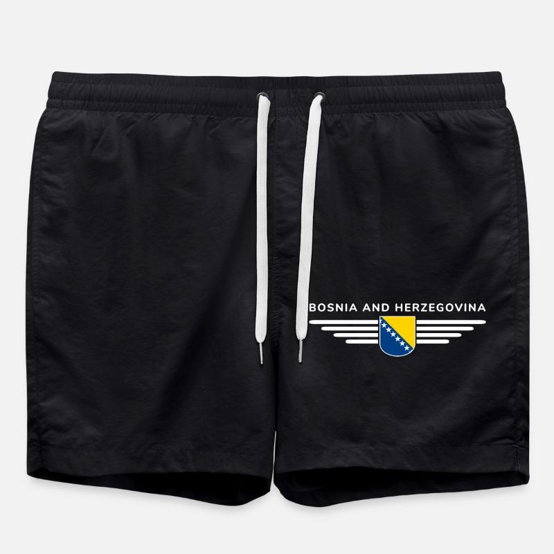 T-Shirt Bosnie-Herzégovine - Short de bain - noir