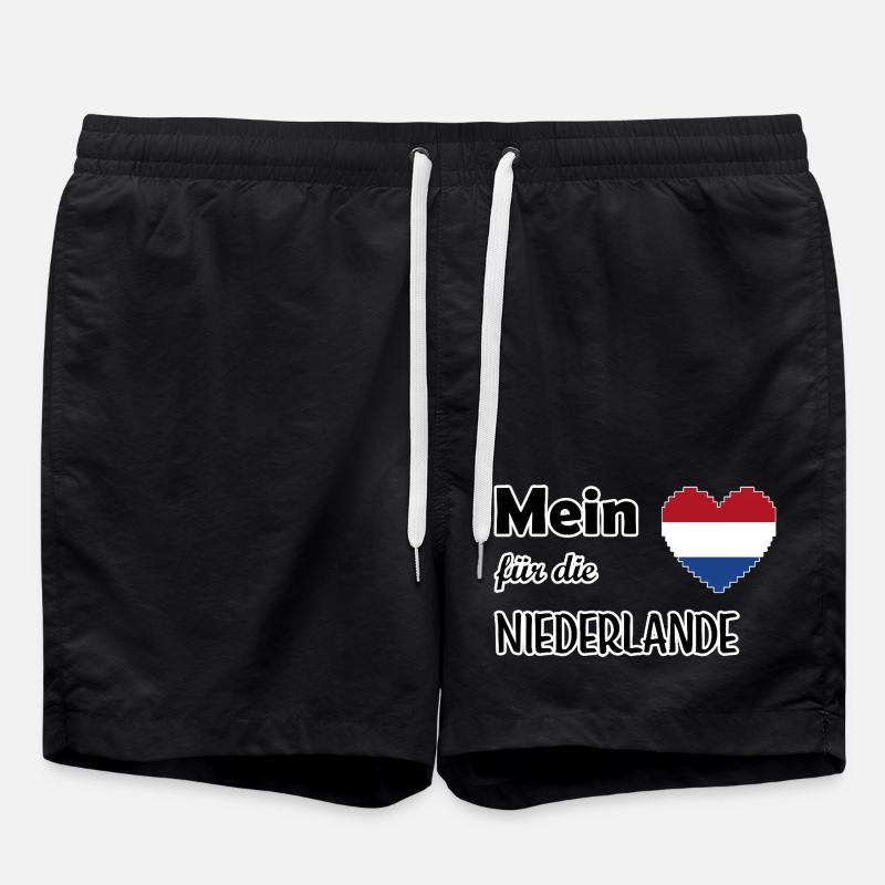My heart for the Netherlands - Swim Trunks - black