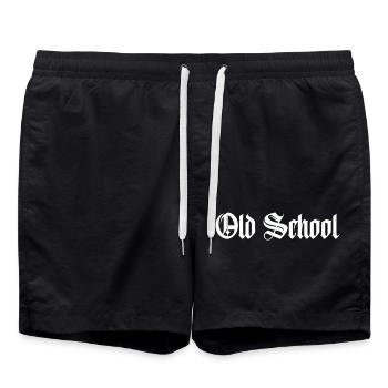 Vieille école - Short de bain - noir - Devant - AI Model Male 185 light (185cm)