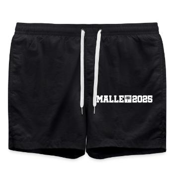 Malle 2025 - Short de bain - noir - Devant - AI Model Male 185 light (185cm)