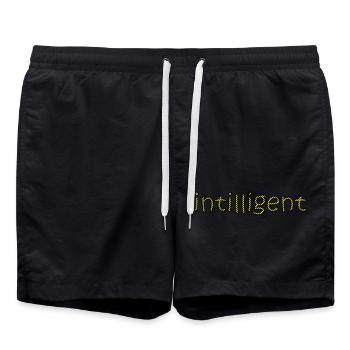 intelligent - Badeshorts - Schwarz - Vorne - AI Model Male 185 light (185cm)
