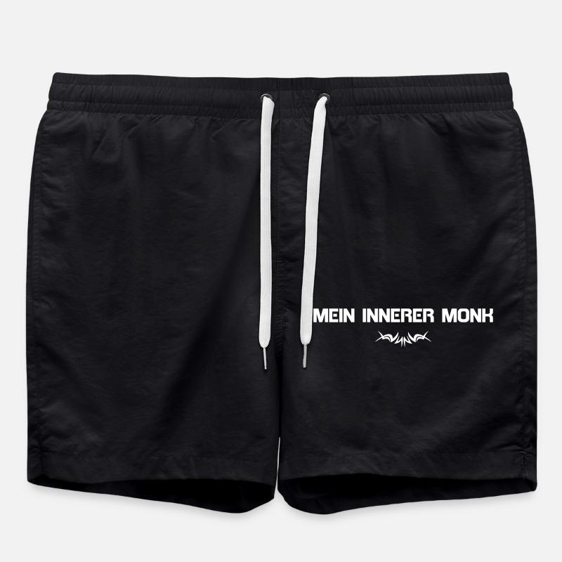 MY INNER MONK w - Swim Trunks - black