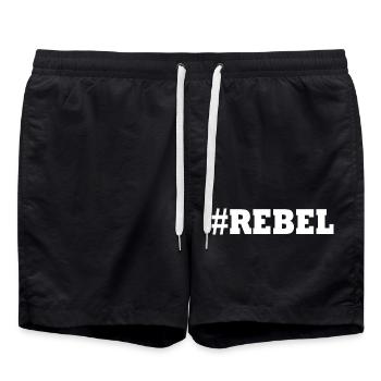 Rebel - Swim Trunks - black - Front - AI Model Male 185 light (185cm)