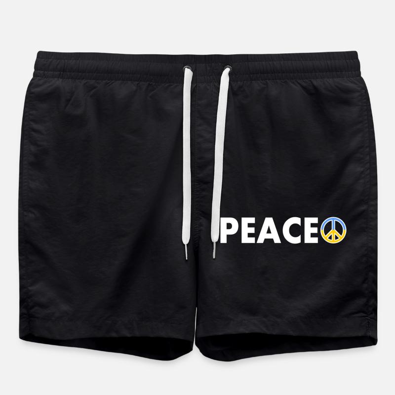 peace - Short de bain - noir
