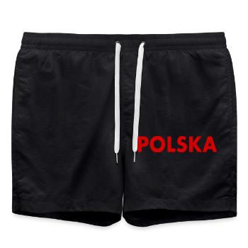 Pologne - Short de bain - noir - Devant - AI Model Male 185 light (185cm)