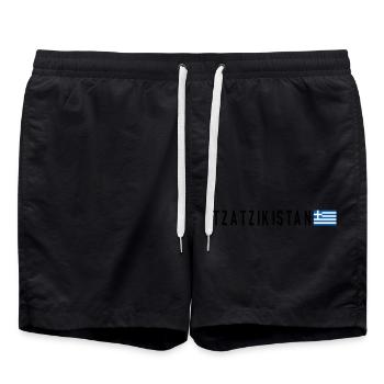 TZATZIKISTAN - Short de bain - noir - Devant - AI Model Male 185 light (185cm)