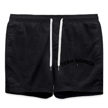 Team Mitglied - Badeshorts - Schwarz - Vorne - AI Model Male 185 light (185cm)