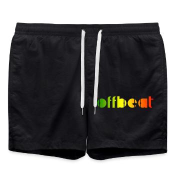 Offbeat, musique Reggae - Short de bain - noir - Devant - AI Model Male 185 light (185cm)