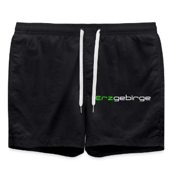 Erzgebirge - Badeshorts - Schwarz - Vorne - AI Model Male 185 light (185cm)