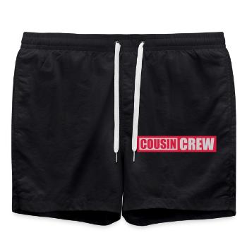 Grand-père de l’équipe Cousin Crew - Short de bain - noir - Devant - AI Model Male 185 light (185cm)