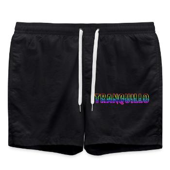 tranquillo rs rainbow - Swim Trunks - black - Front - AI Model Male 185 light (185cm)