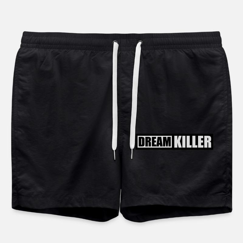 dream killer Pessimisten Zitat - Badeshorts - Schwarz